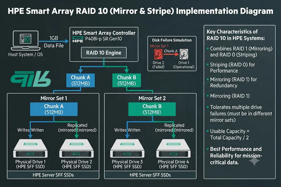 ساختار RAID 10