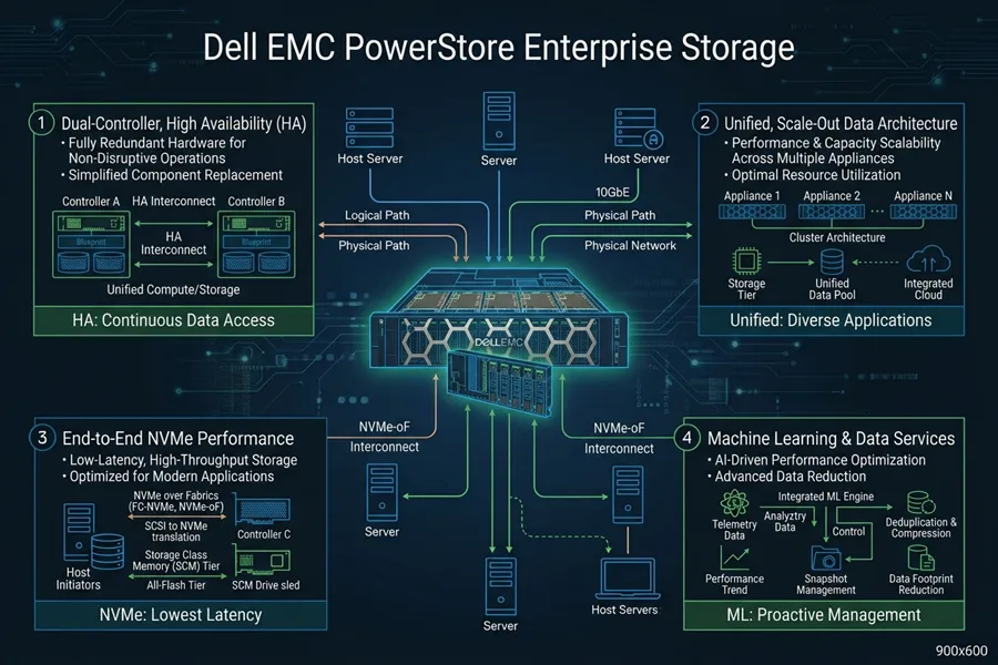 Dell PowerStore Models مدل های مختلف Dell PowerStore برای انتخاب Storage سازمانی