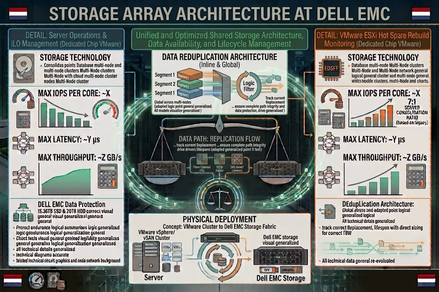 Dell PowerStore Architecture معماری Dell PowerStore شامل دو Node و Storage Drive