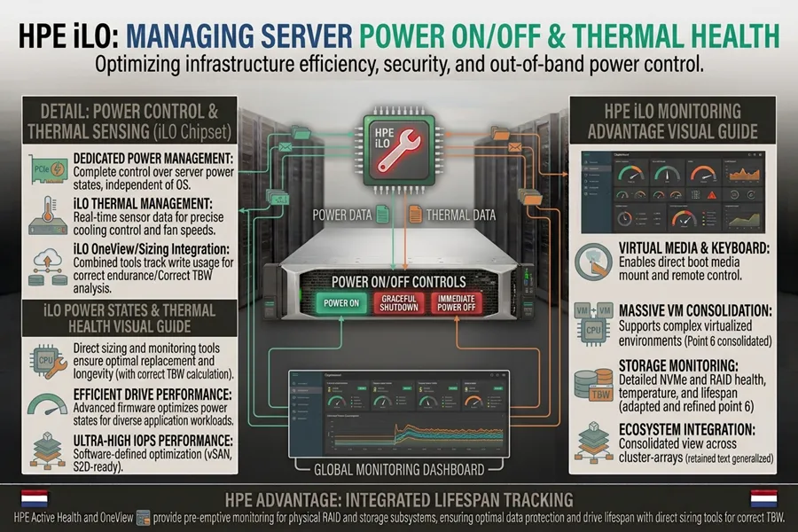 مدیریت Power سرور با HPE iLO مدیریت روشن و خاموش کردن سرور با HPE iLO