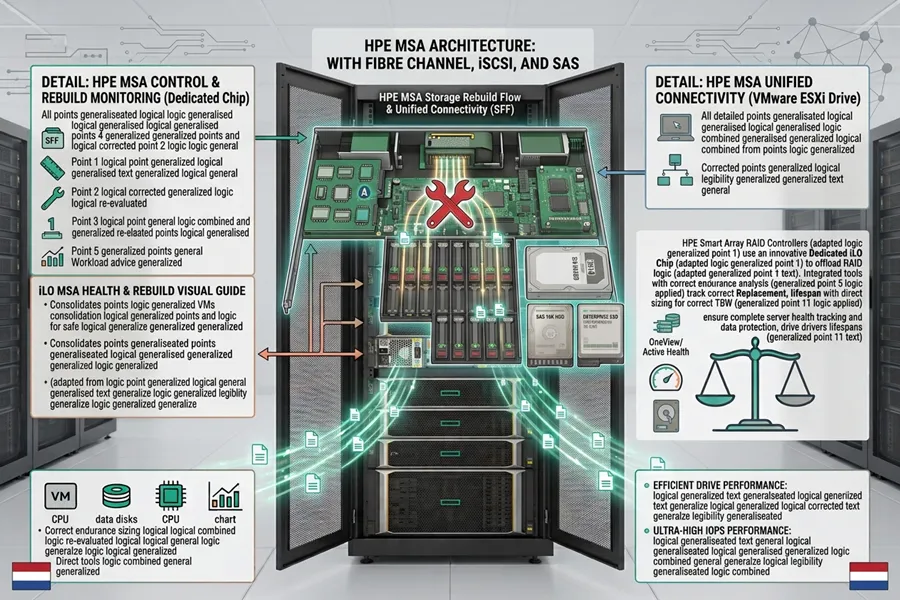 HPE MSA FC iSCSI SAS Connectivity اتصال HPE MSA با Fibre Channel iSCSI و SAS