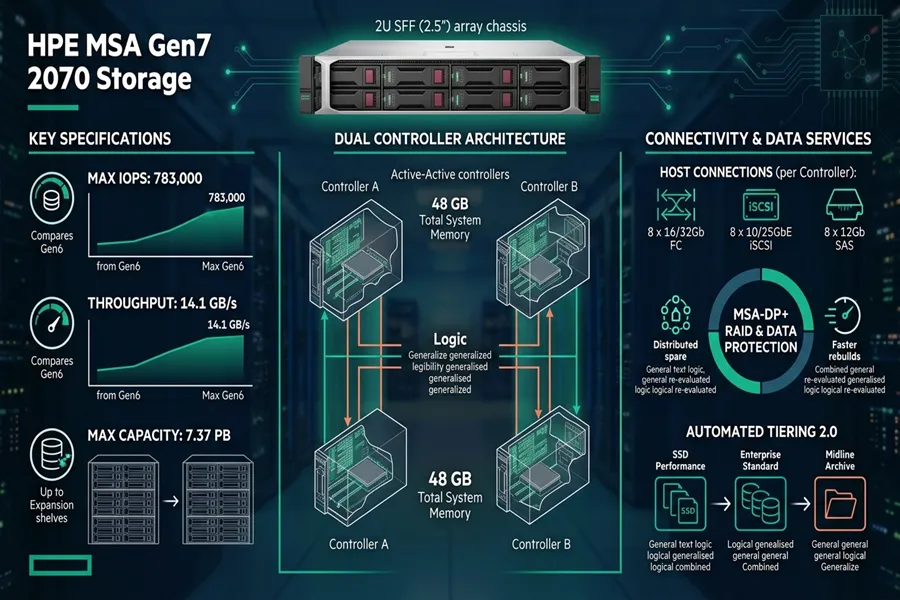 HPE MSA Gen7 2070 Storage استوریج HPE MSA Gen7 2070
