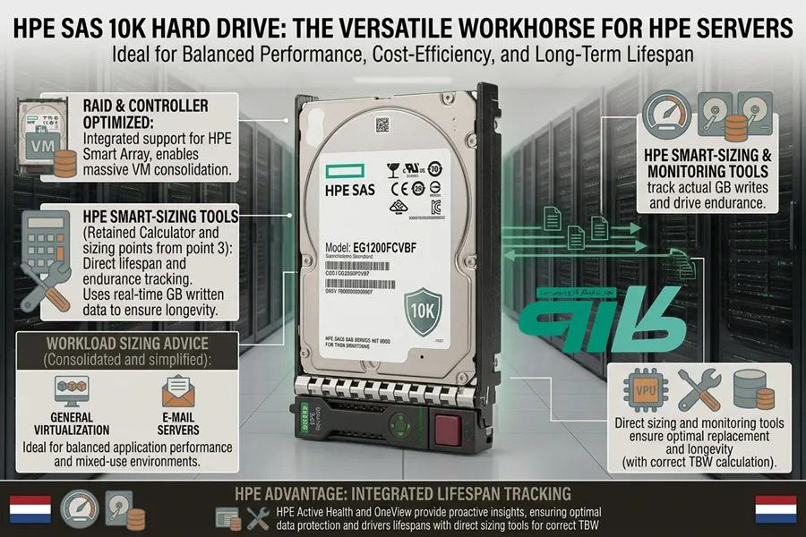 هارد SAS 10K سرور HPE